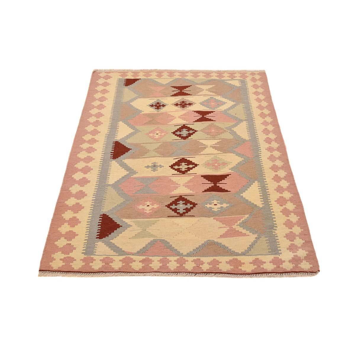 Kelim-tæppe - orientalsk - 150 x 105 cm - beige
