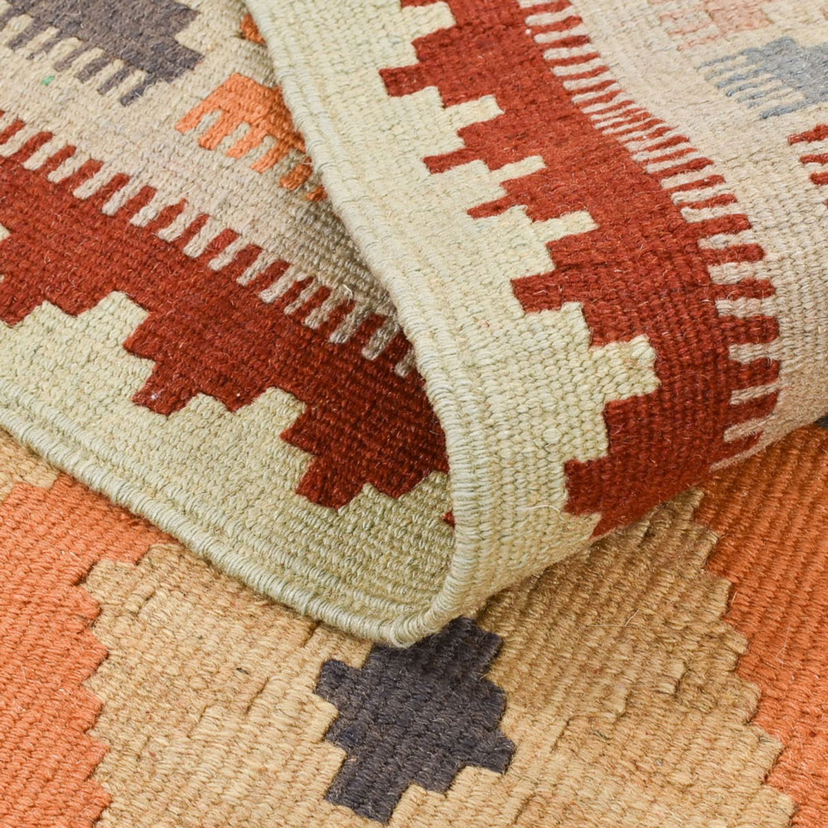 Kelim-tæppe - orientalsk - 145 x 103 cm - flerfarvet