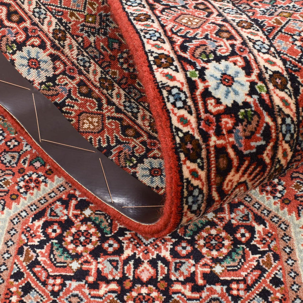 Løber Persisk tæppe - Bijar - 308 x 77 cm - rust