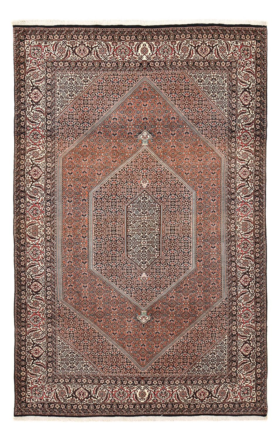 Persisk tæppe - Bijar - 300 x 198 cm - rust