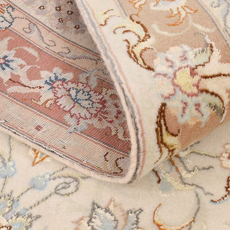 Løber Persisk tæppe - Tabriz - Royal - 372 x 87 cm - beige