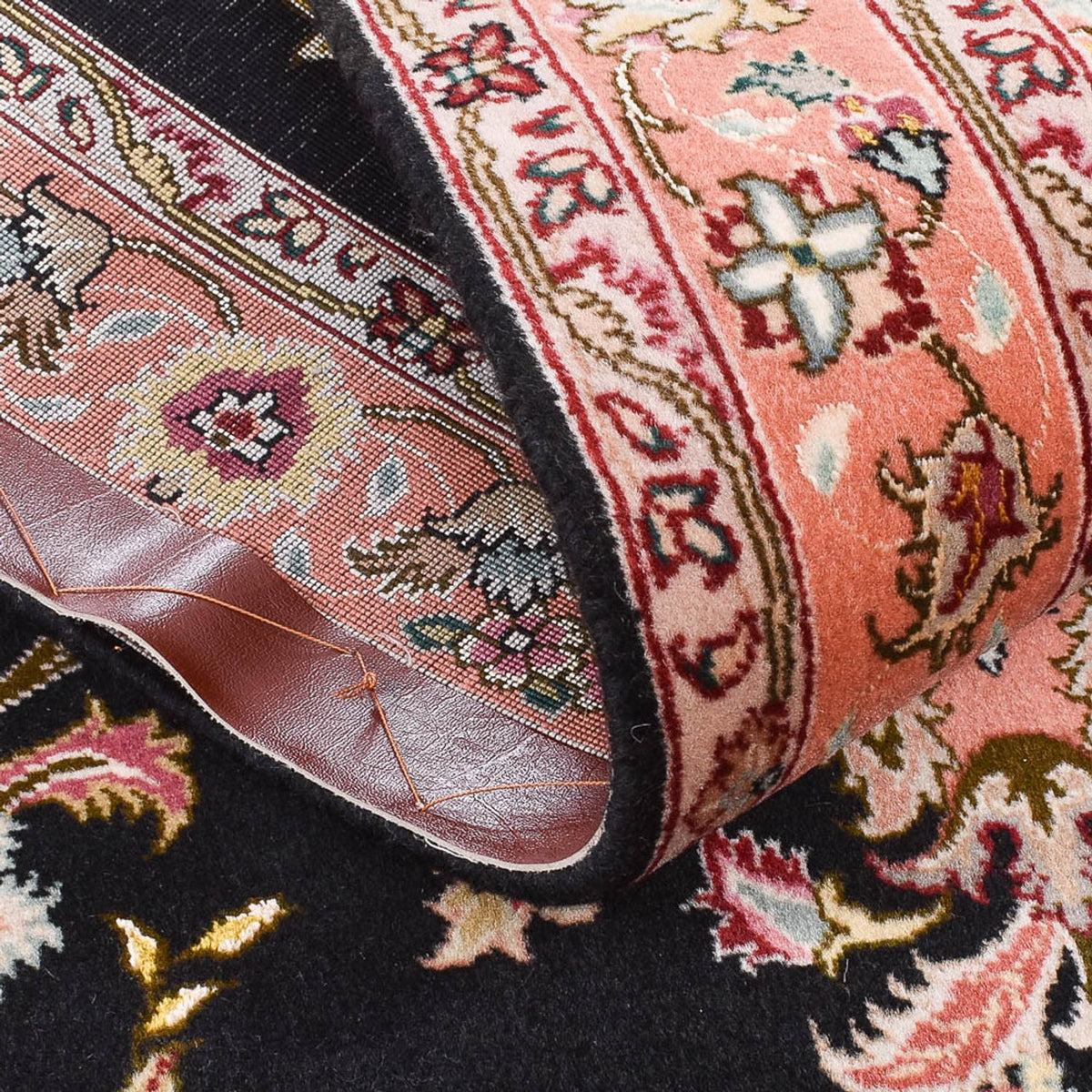 Løber Persisk tæppe - Tabriz - Premium - 210 x 80 cm - mørkeblå