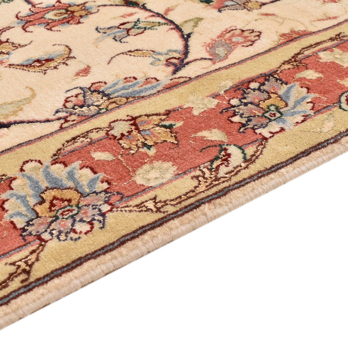 Løber Persisk tæppe - Tabriz - Premium - 205 x 81 cm - beige