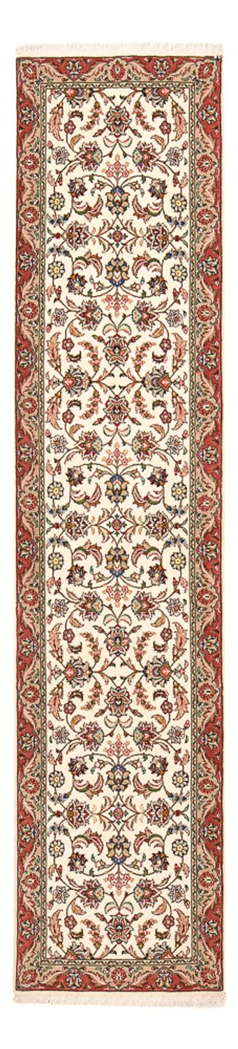 Løber Persisk tæppe - Tabriz - Royal - 301 x 68 cm - beige