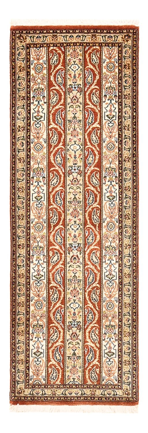 Løber Persisk tæppe - Ghom - Royal - 150 x 51 cm - mørk beige