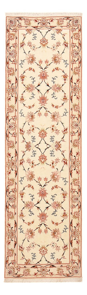 Løber Persisk tæppe - Tabriz - Royal - 262 x 77 cm - beige