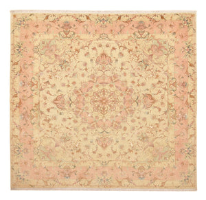 Persisk tæppe - Tabriz - Royal firkantet  - 248 x 242 cm - lys beige