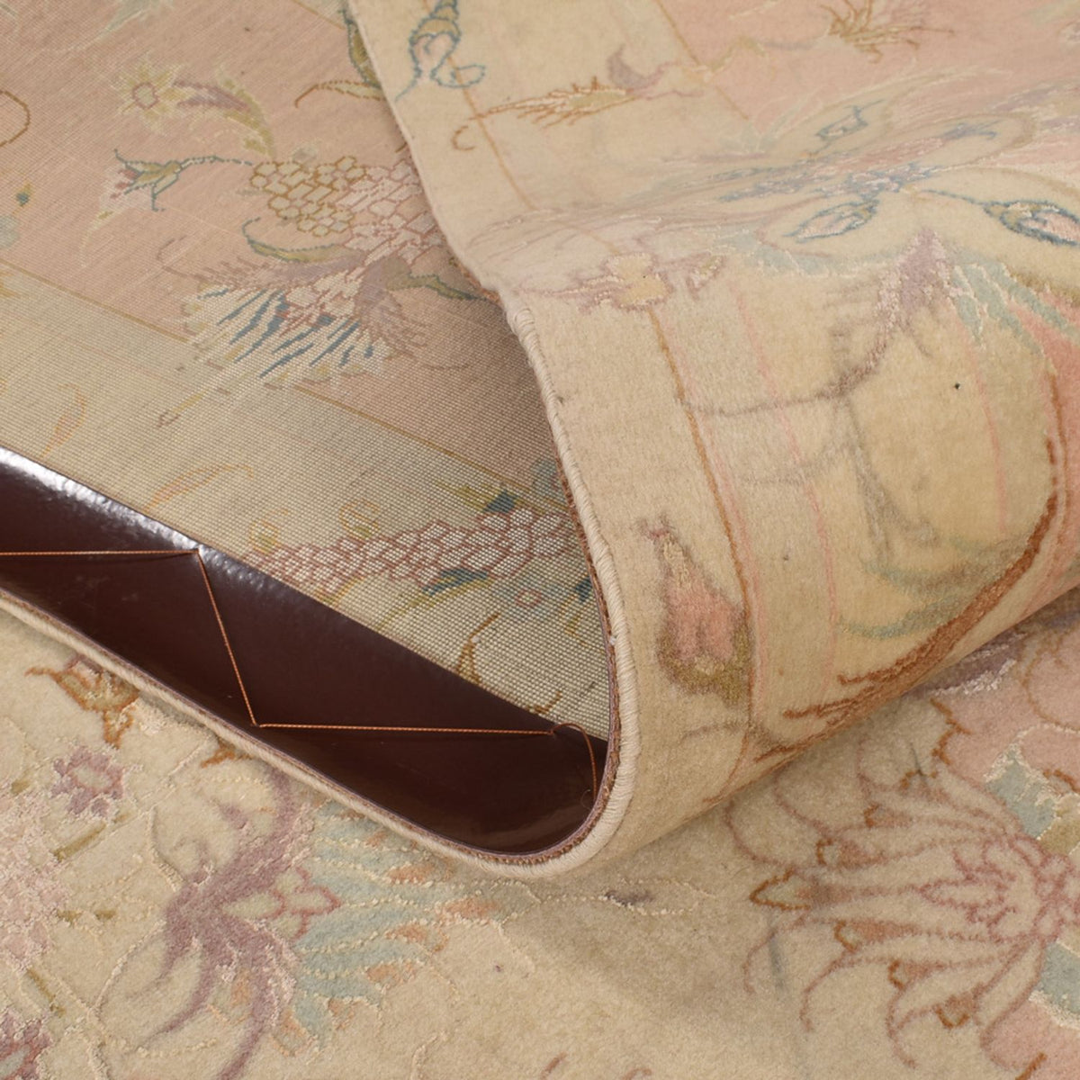 Persisk tæppe - Tabriz - Royal firkantet  - 248 x 242 cm - lys beige