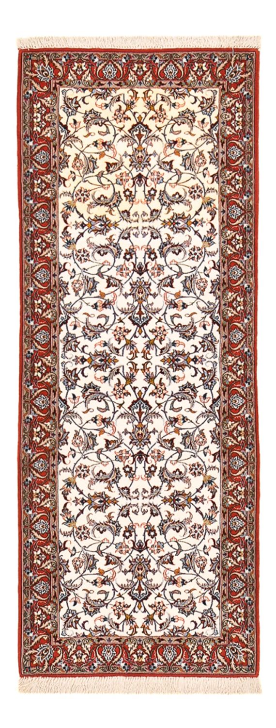 Løber Persisk tæppe - Isfahan - Premium - 190 x 70 cm - mørk beige