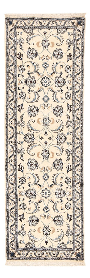 Løber Persisk tæppe - Nain - Royal - 195 x 60 cm - creme