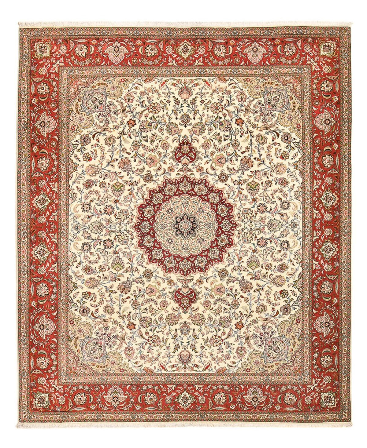 Persisk tæppe - Tabriz - Royal - 302 x 248 cm - sand