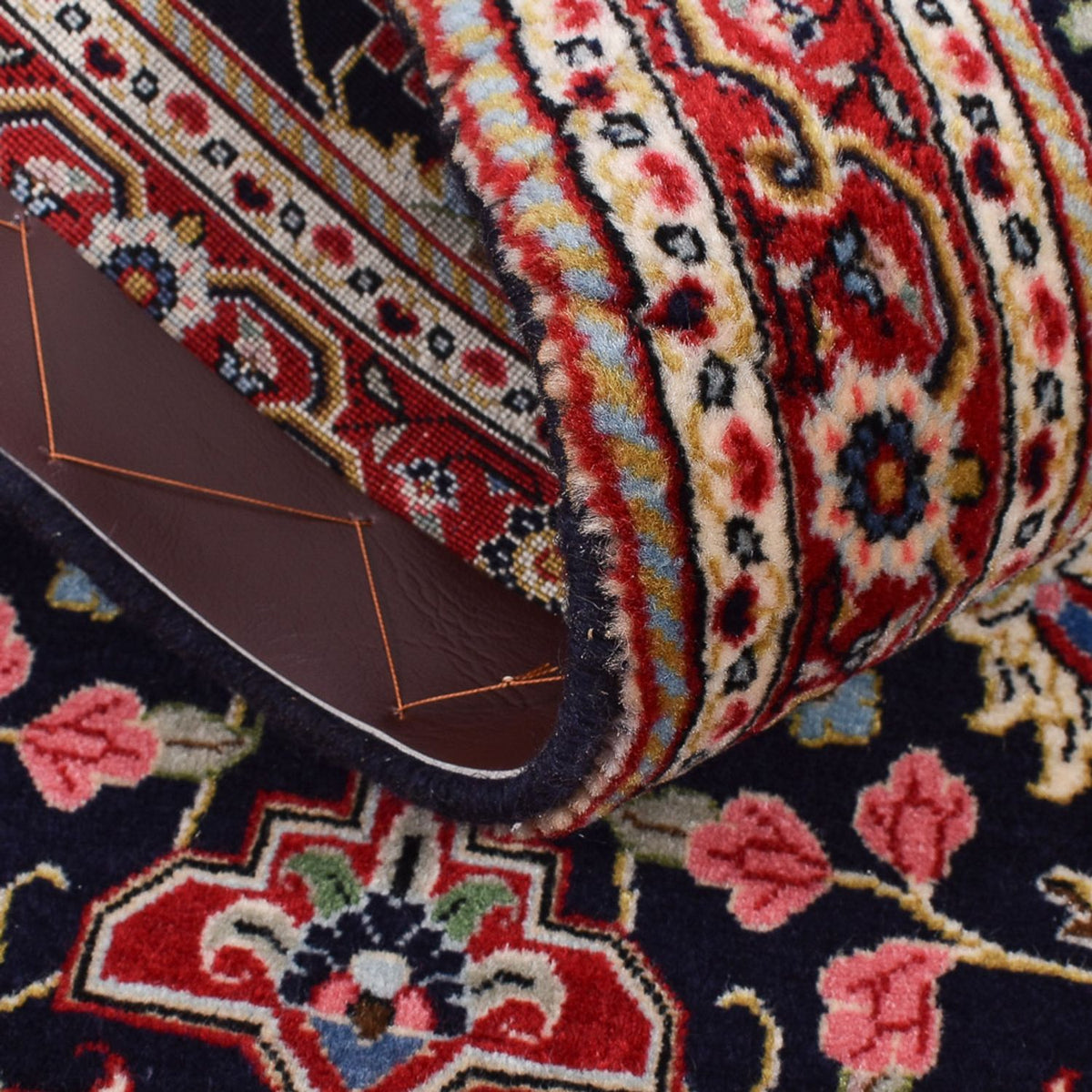 Løber Persisk tæppe - Ghom - Royal - 182 x 55 cm - mørkeblå