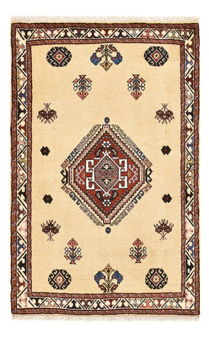 Gabbeh-tæppe - Kashkuli Persisk - 125 x 80 cm - lys beige