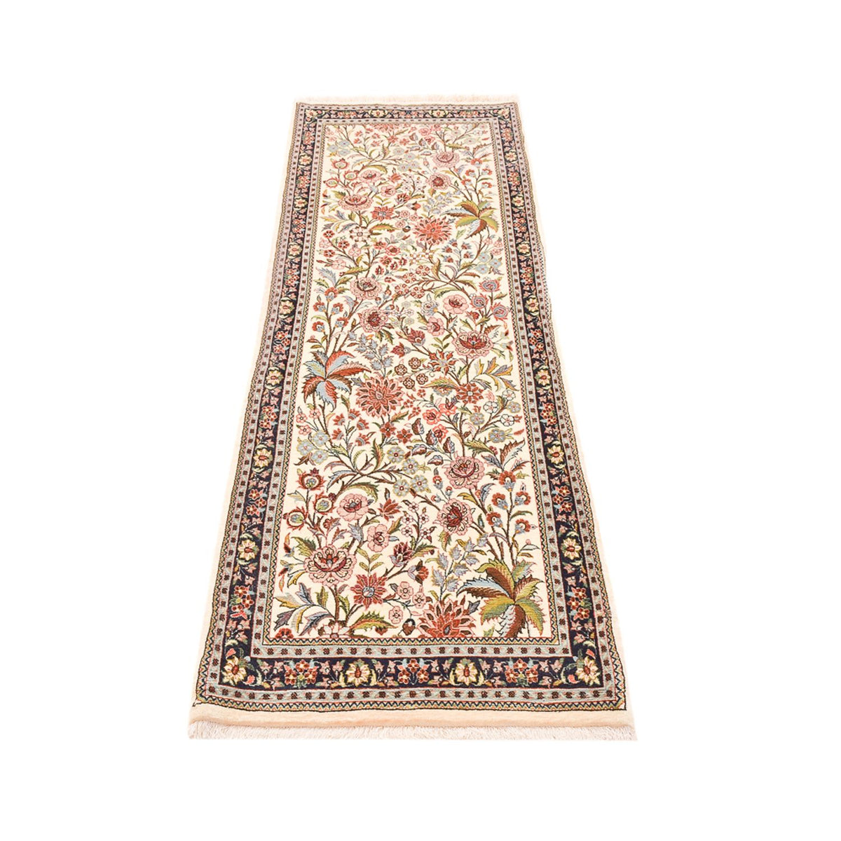 Løber Persisk tæppe - Ghom - Royal - 203 x 63 cm - lys beige
