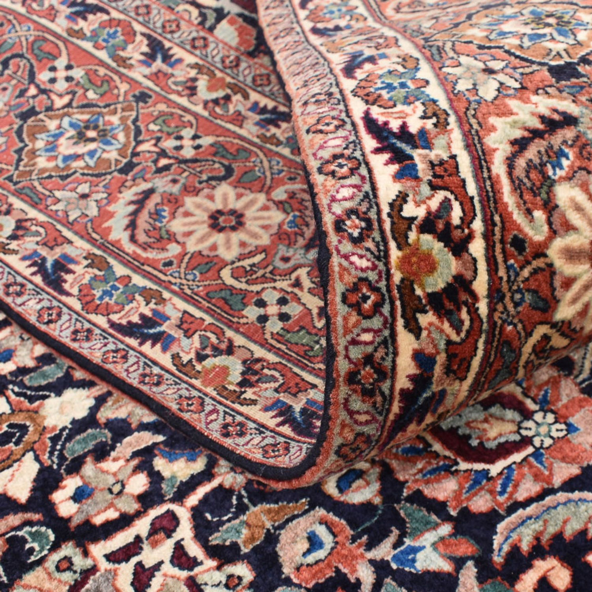 Persisk tæppe - Bijar firkantet - 210 x 210 cm - rust