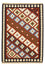 Kelim-tæppe - orientalsk - 145 x 100 cm - flerfarvet