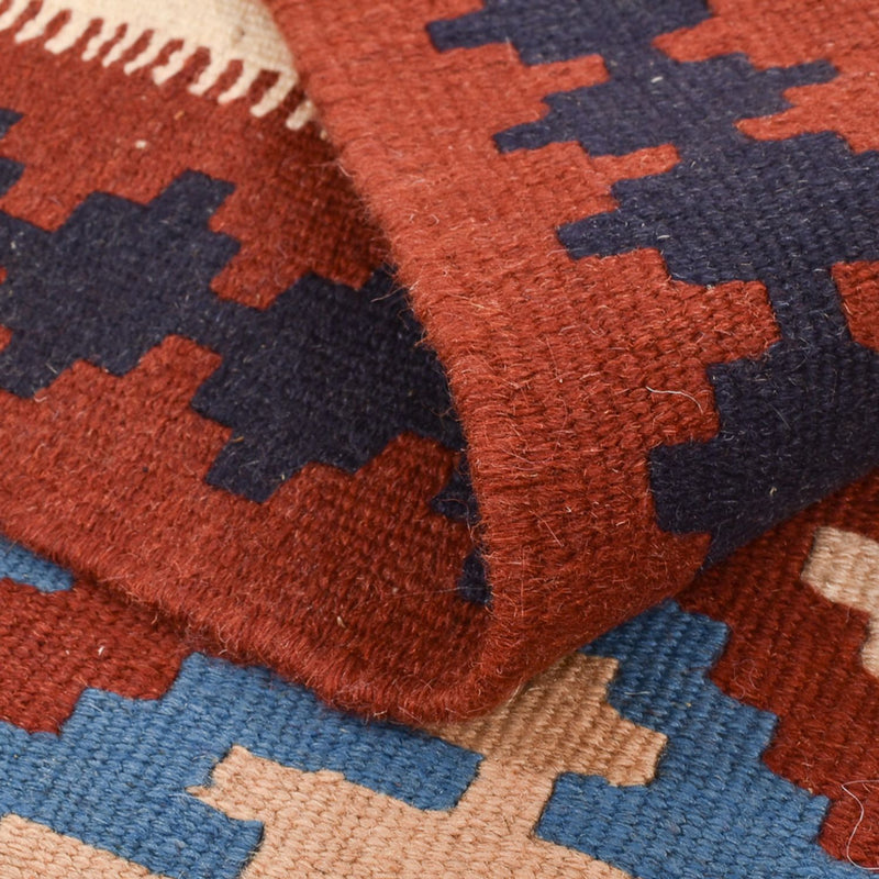 Kelim-tæppe - orientalsk - 150 x 103 cm - flerfarvet