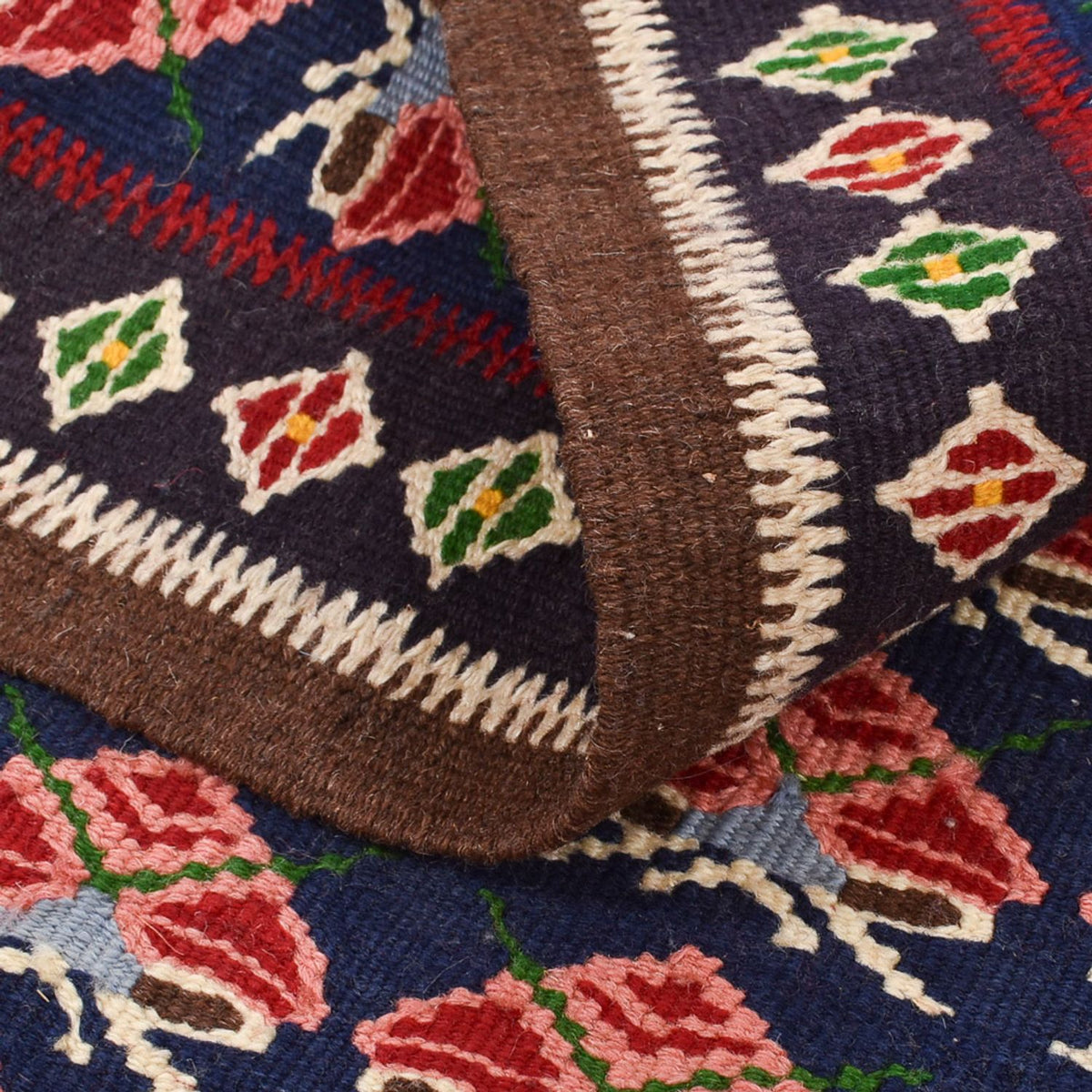 Kelim-tæppe - orientalsk firkantet  - 66 x 66 cm - flerfarvet