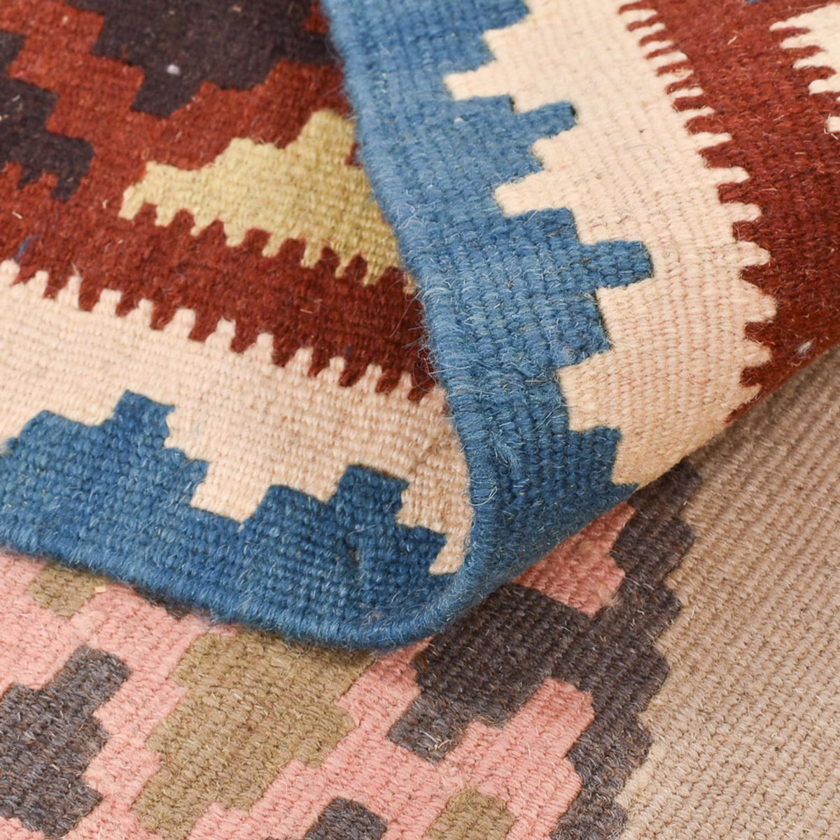 Kelim-tæppe - orientalsk - 146 x 103 cm - flerfarvet