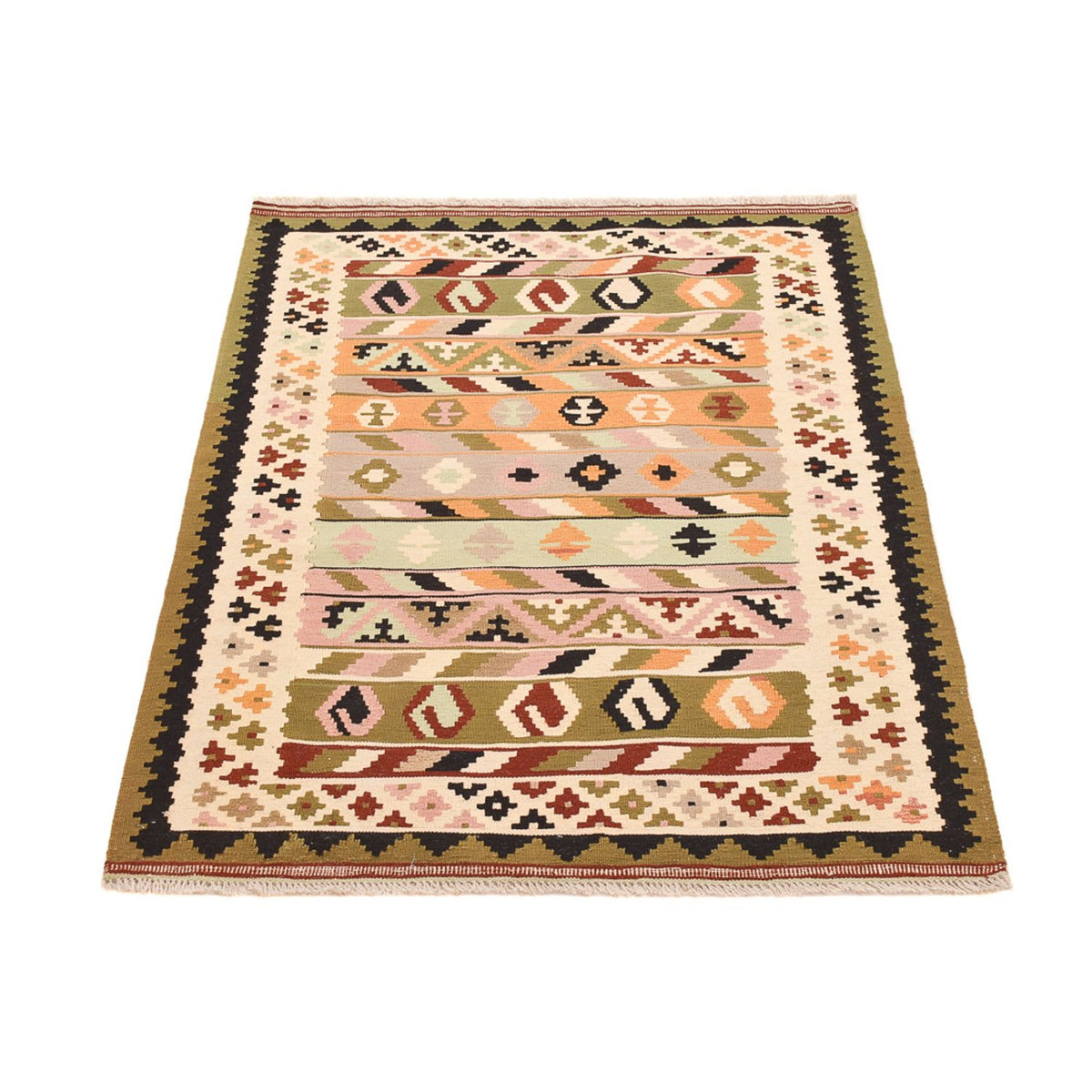 Kelim-tæppe - orientalsk - 147 x 102 cm - flerfarvet