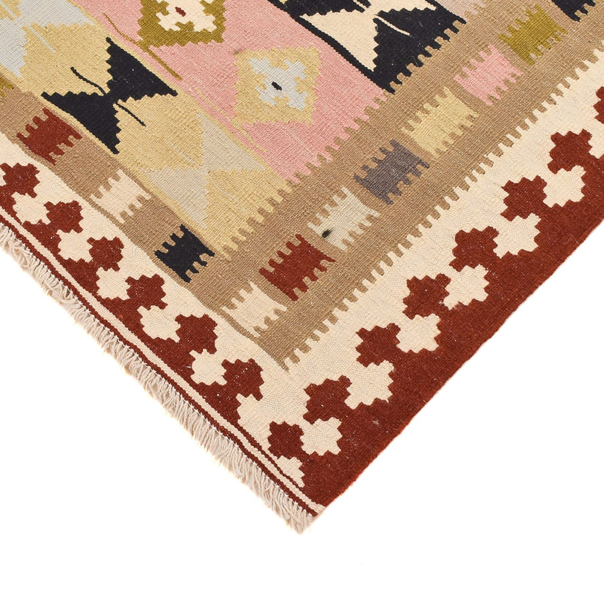 Kelim-tæppe - orientalsk - 150 x 102 cm - flerfarvet
