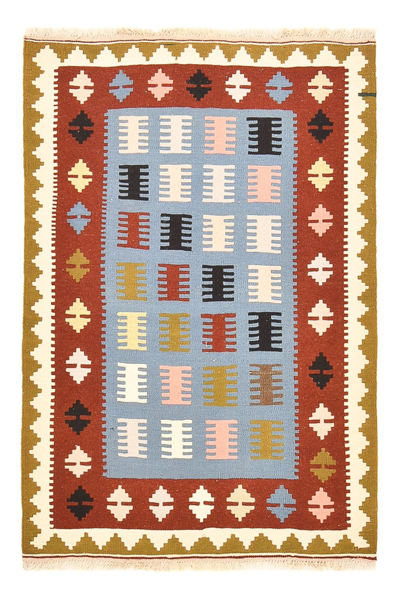 Kelim-tæppe - orientalsk - 150 x 98 cm - flerfarvet