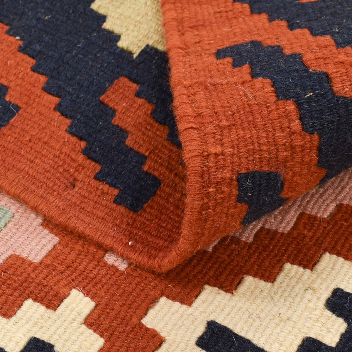 Kelim-tæppe - orientalsk - 140 x 104 cm - flerfarvet
