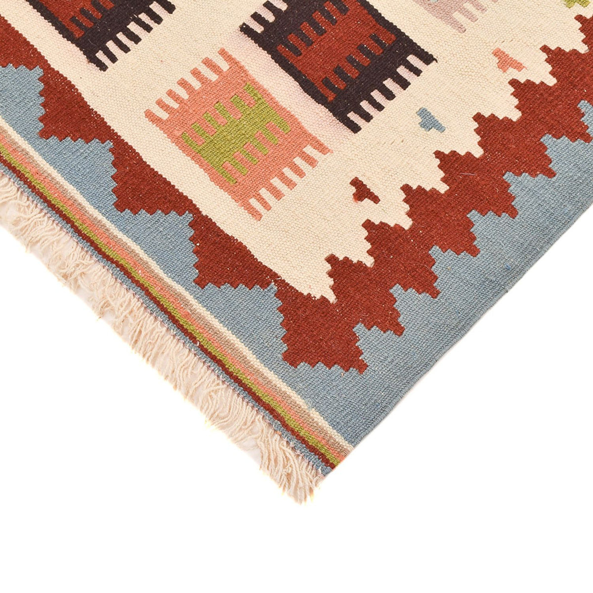 Kelim-tæppe - orientalsk - 140 x 97 cm - flerfarvet