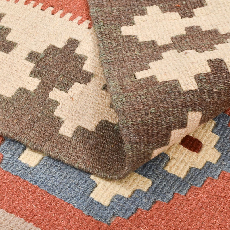 Kelim-tæppe - orientalsk - 146 x 100 cm - flerfarvet