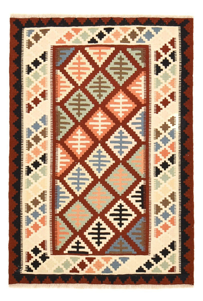 Kelim-tæppe - orientalsk - 143 x 100 cm - flerfarvet