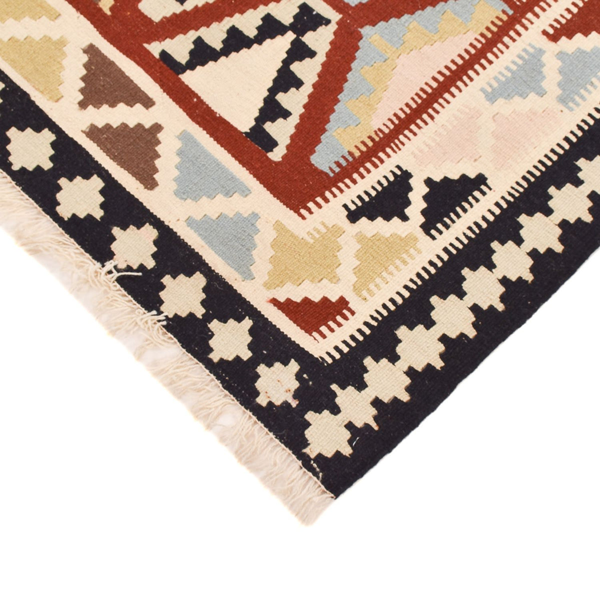 Kelim-tæppe - orientalsk - 145 x 104 cm - flerfarvet