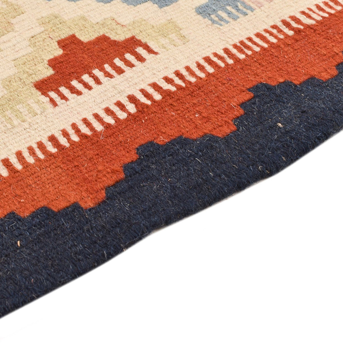 Kelim-tæppe - orientalsk - 142 x 107 cm - flerfarvet