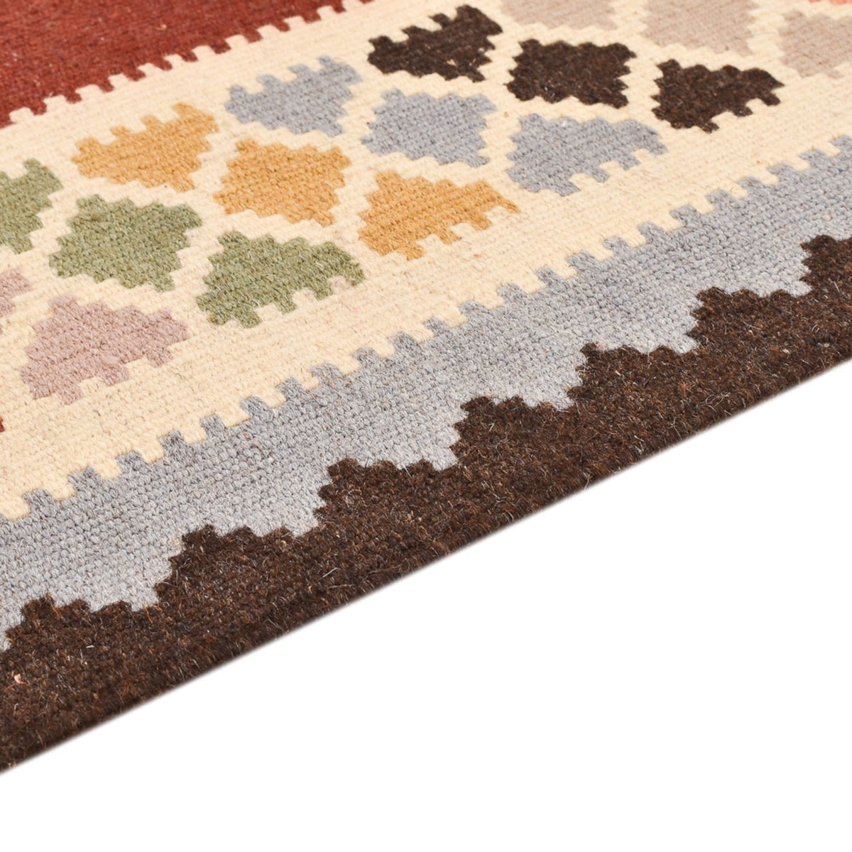 Kelim-tæppe - orientalsk - 145 x 106 cm - flerfarvet