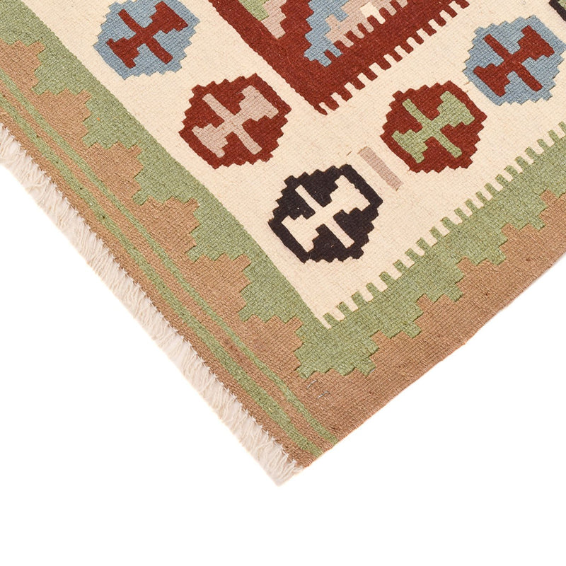 Kelim-tæppe - orientalsk - 144 x 108 cm - flerfarvet