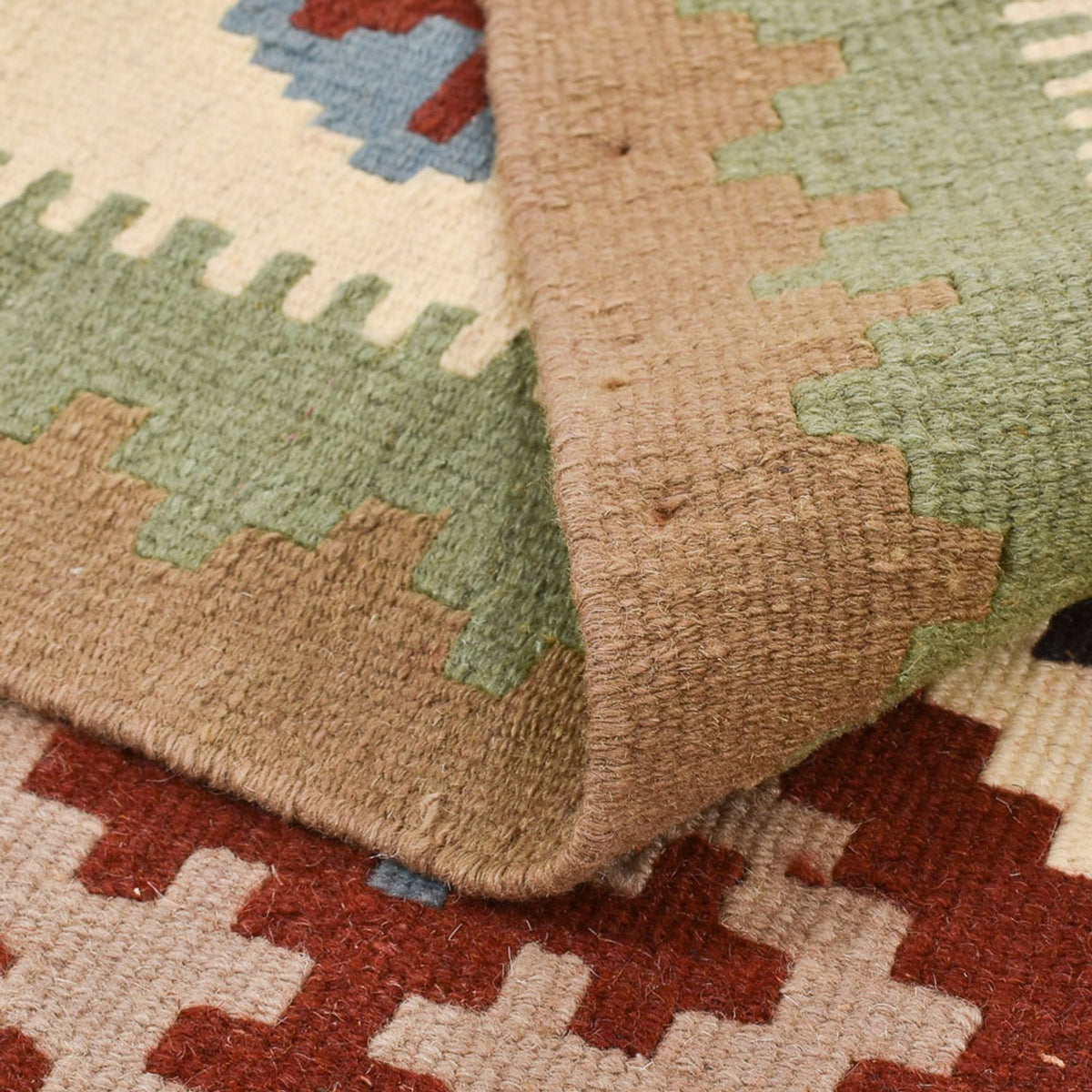 Kelim-tæppe - orientalsk - 144 x 108 cm - flerfarvet