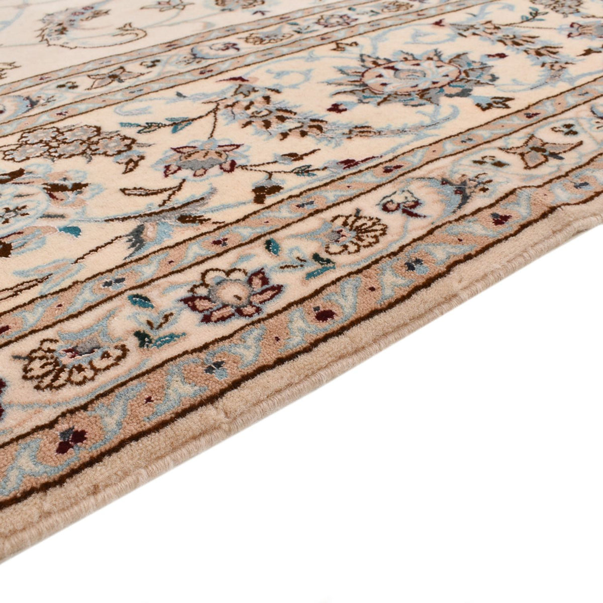 Persisk tæppe - Nain - Premium - 296 x 215 cm - creme