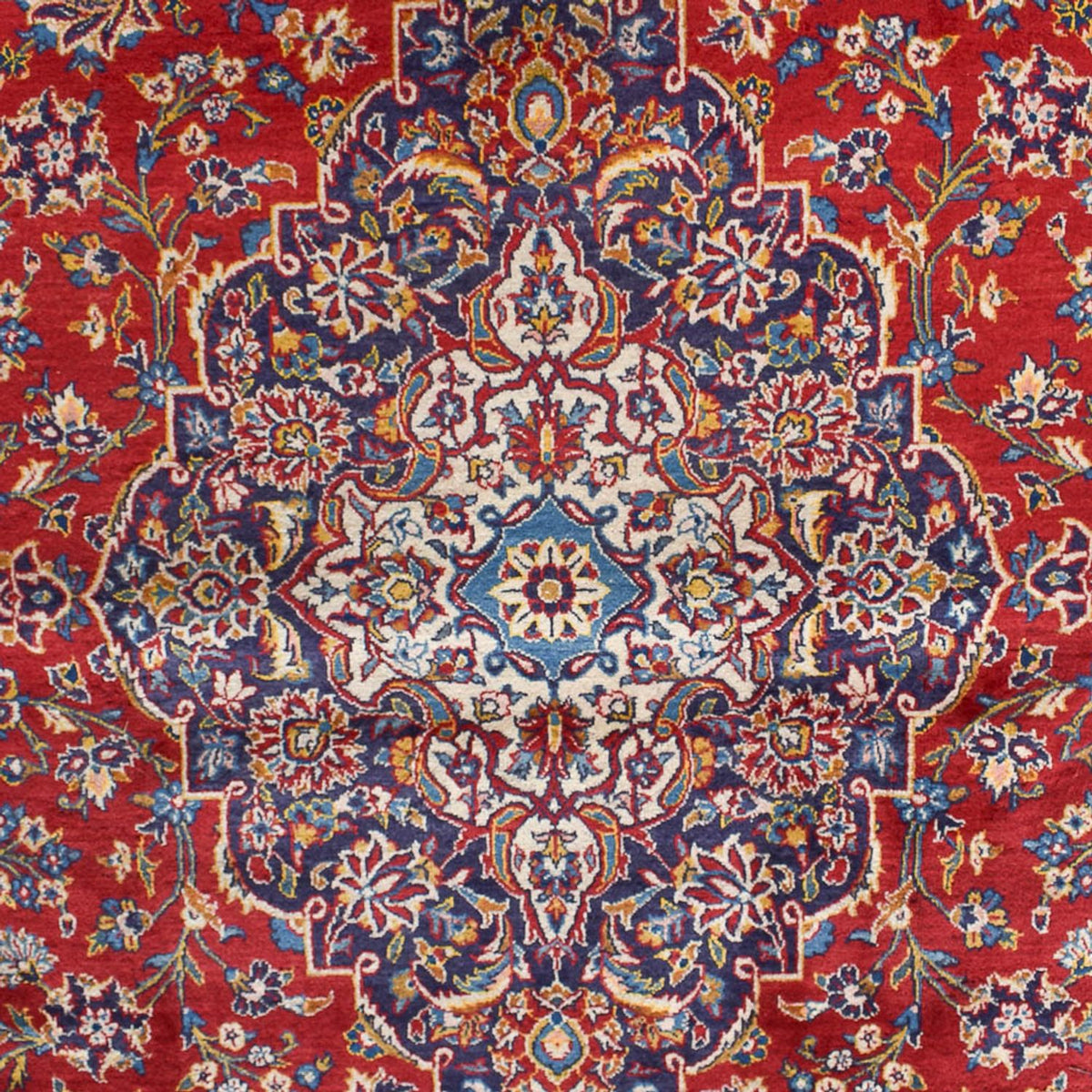 Persisk tæppe - Keshan - 455 x 301 cm - rød