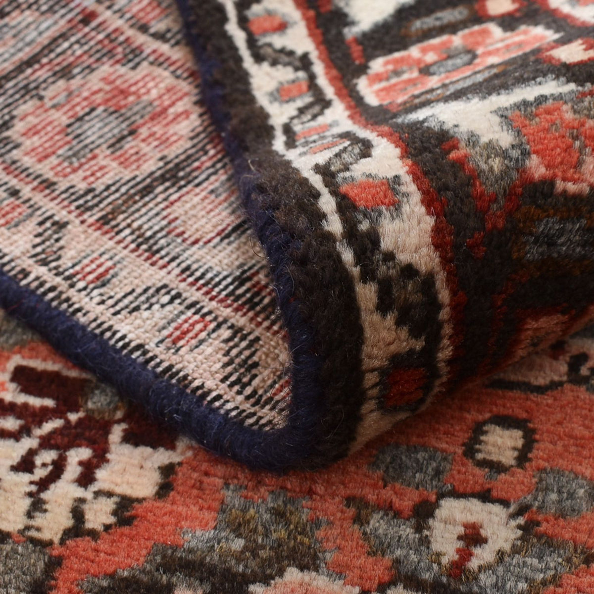 Løber Persisk tæppe - Nomadisk - 468 x 85 cm - lysrød