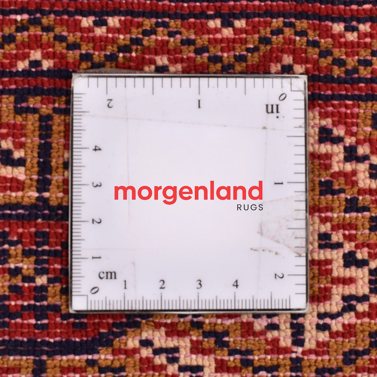 Løber Turkaman-tæppe - 377 x 104 cm - mørkerød