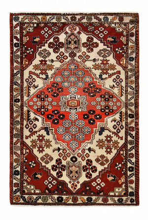 Persisk tæppe - Nomadisk - 154 x 101 cm - rød
