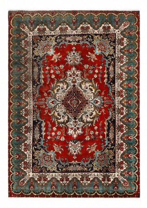 Persisk tæppe - Tabriz - 385 x 283 cm - rød