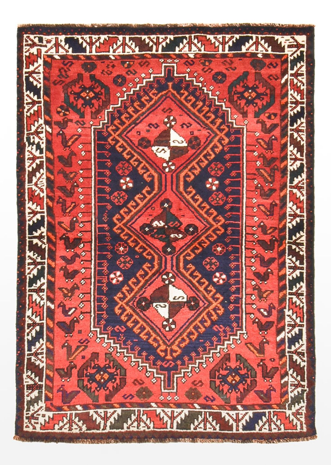 Persisk tæppe - Nomadisk - 163 x 112 cm - rød