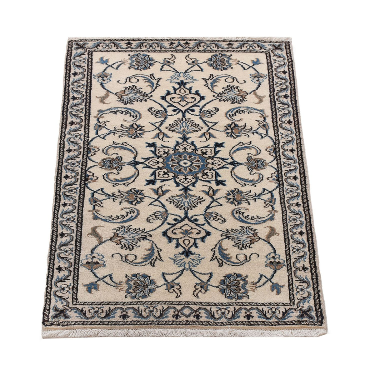 Persisk tæppe - Nain - 136 x 68 cm - creme
