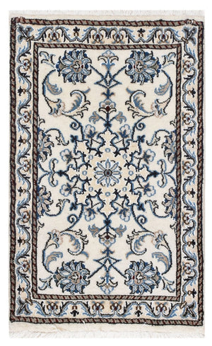 Persisk tæppe - Nain - 90 x 56 cm - creme