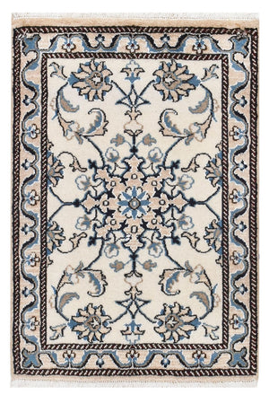 Persisk tæppe - Nain - 85 x 57 cm - creme