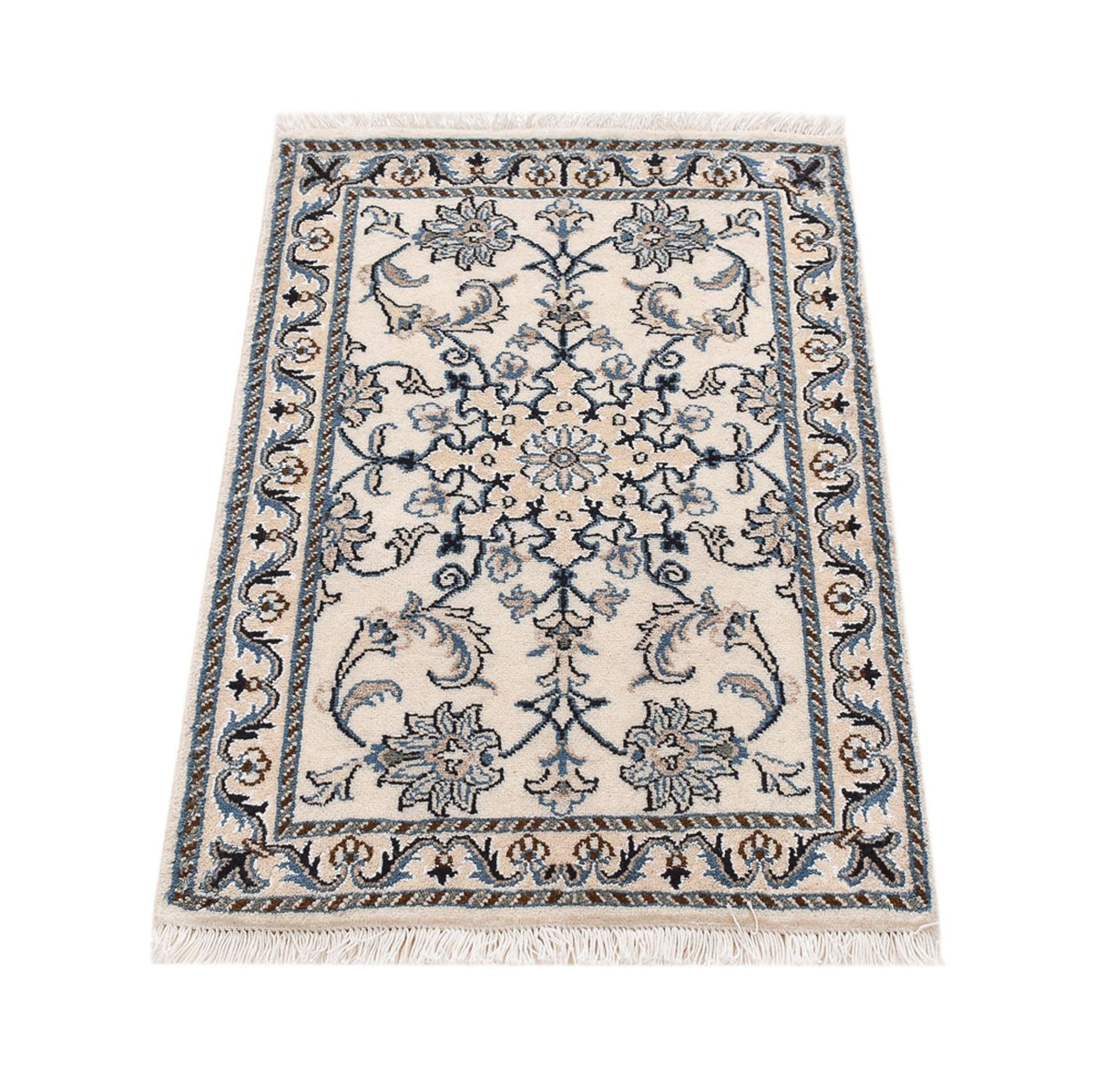 Persisk tæppe - Nain - 92 x 60 cm - creme