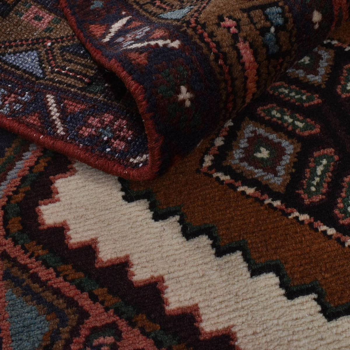 Løber Persisk tæppe - Nomadisk - 302 x 80 cm - flerfarvet