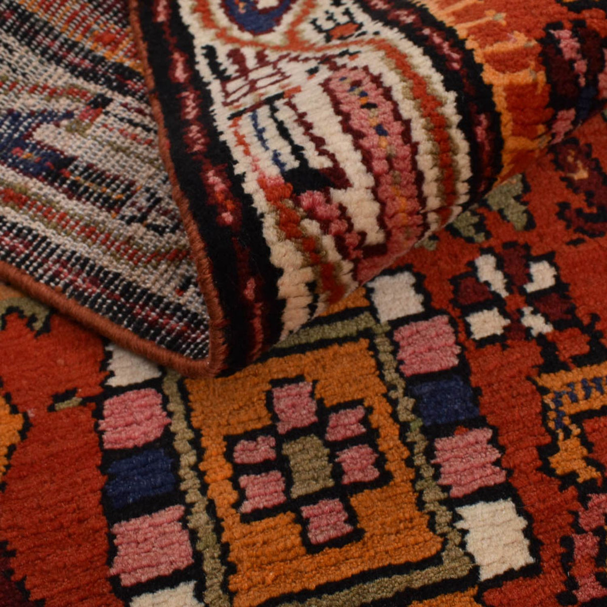 Persisk tæppe - Nomadisk - 209 x 139 cm - flerfarvet