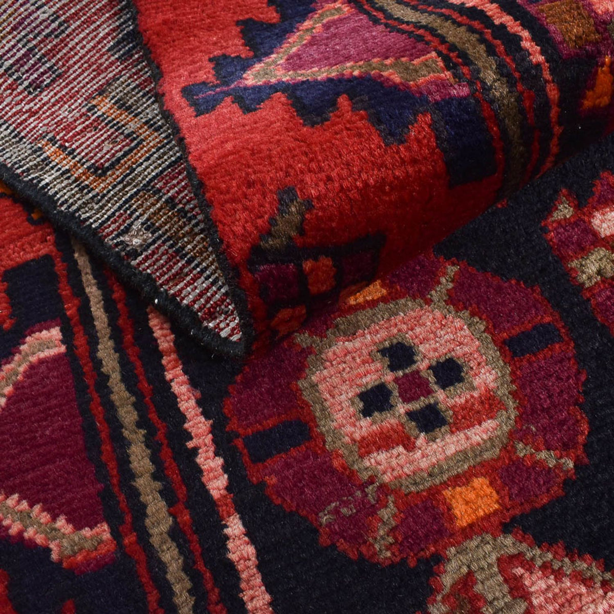 Persisk tæppe - Nomadisk - 178 x 114 cm - mørkeblå