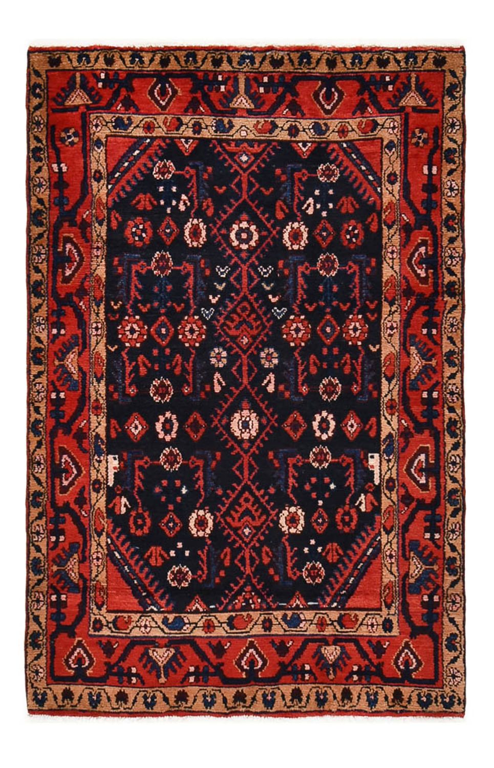 Persisk tæppe - Nomadisk - 173 x 111 cm - mørkeblå